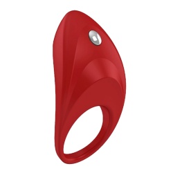 Pierścień z wibracjami, erekcyjny OVO B7 (red)