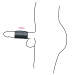 Nakładka z wibracjami na penisa, stymulacja pochwy - Deep Vibe DORCEL