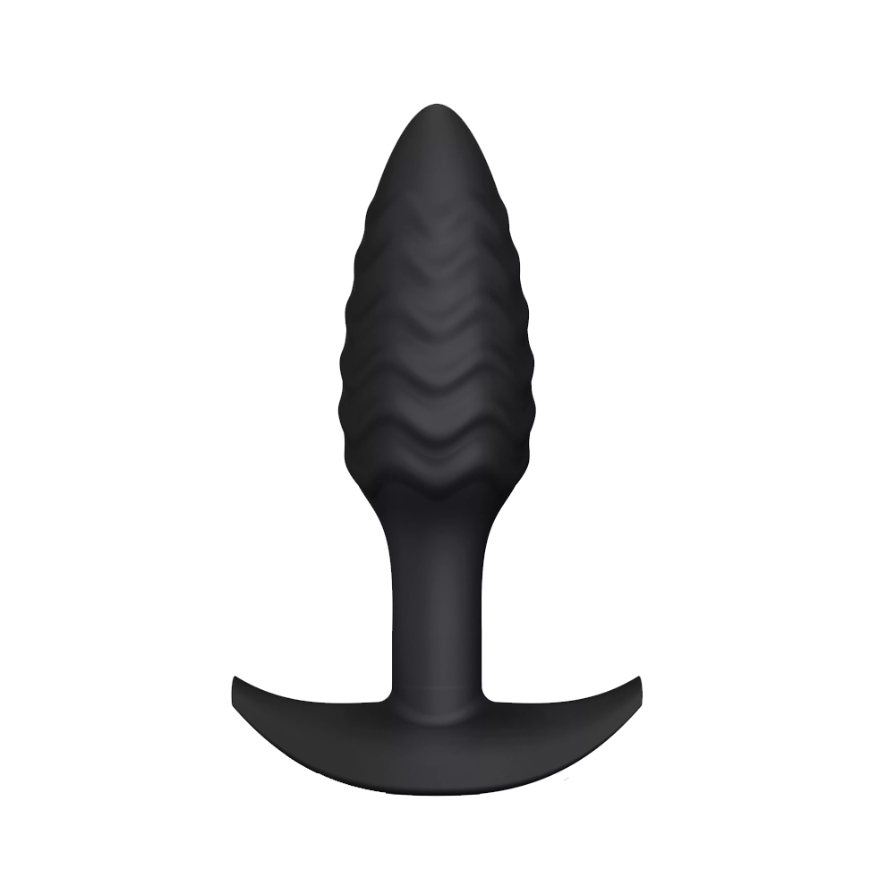 Czarny, silikonowy korek do stymulacji analnej.