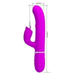 Wibrator o anatomicznie wyprofilowanym kształcie z funkcją podciśnieniowej stymulacji dla maksymalne