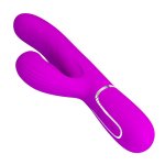 Nowoczesny wibrator króliczek z ergonomicznie ukształtowaną rączką i intuicyjnym panelem sterowania.