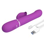Wielofunkcyjny wibrator króliczek z intuicyjnym panelem sterowania i ergonomicznym uchwytem.
