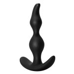 Silikonowy korek analny First Time Bent Anal Plug marki Lola Toys w eleganckim opakowaniu.