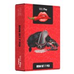 Opakowanie BDSM Set 7 Pcs Wild Play – eleganckie, czerwone pudełko z pikantnym designem, zawierające