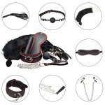 Szczegółowy podział BDSM Set 7 Pcs – zestawienie wszystkich elementów zestawu BDSM, ułatwiające wybó