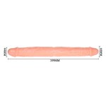 Podwójne dildo w kształcie litery U z realistycznymi główkami, umożliwiające jednoczesną stymulację 