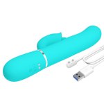 Elegancki wibrator Pretty Love z magnetycznym ładowaniem USB zapewniającym wygodne użytkowanie bez b