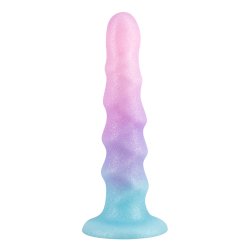 Silikonowy dildo Flow Unicorn zachwyca pastelowym kolorem i kuszącą fakturą, gwarantując wyjątkowe d