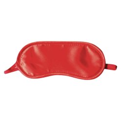 Czerwona opaska na oczy to idealny gadżet do zmysłowych zabaw dla par.