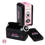 Metalowy plug analny z czarnym kryształem Secret Plug łączy estetykę i erotykę.