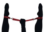 Zestaw SxToys II Ankle Cuffs z opaskami i parcianym łącznikiem do krępowania nóg.