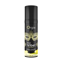 Intymny żel wibrujący Orgie Dual Vibe Kissable o smaku Lemon Gin and Tonic zapewnia zmysłowe doznani
