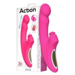 Wibrator erotyczny Triple Action wykonany z silikonu medycznego o ergonomicznej budowie.