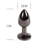Korek analny Plug & Play Secret Pleasure w rozmiarze S o długości 7 cm i średnicy 2,8 cm.