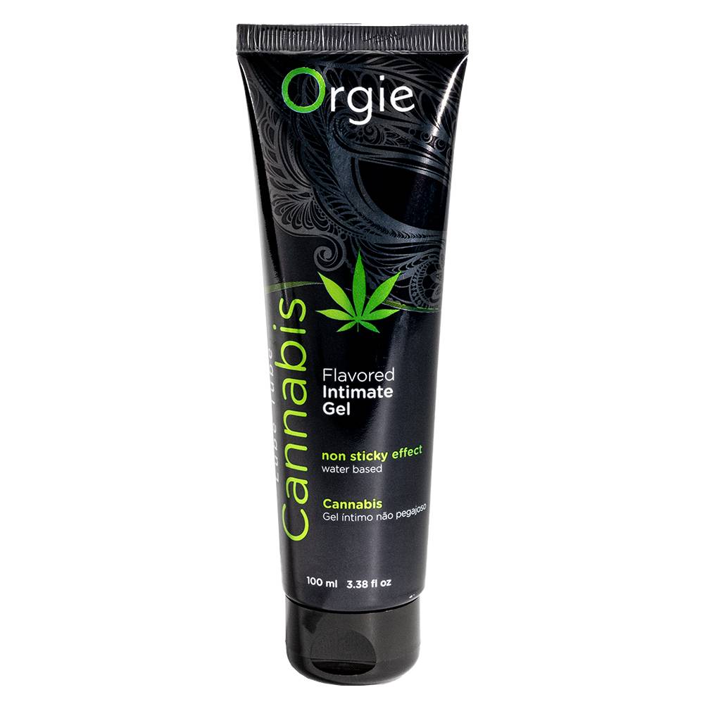 Żel intymny do całowania, zapach konopii 100 ml - orgie flavored intimate gel cannabis