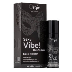 Żel intymny, płynny wibrator 15 ml - orgie sexy vibe liquid vibrator high voltage