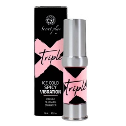 Żel intymny zwiększający doznania 15 ml - triple ice cold spicy vibration